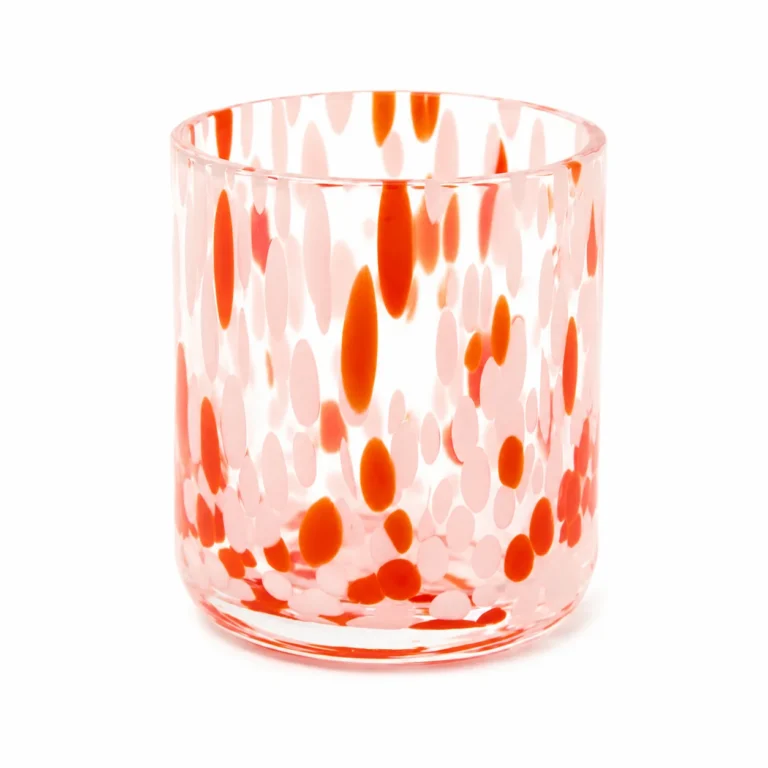 20cl Orange Confetti Candle Glass