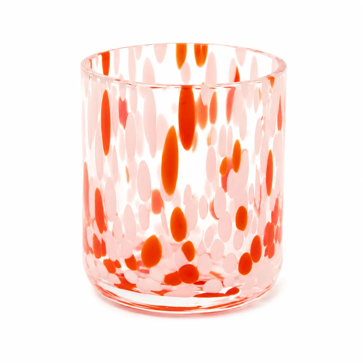 20cl Orange Confetti Candle Glass