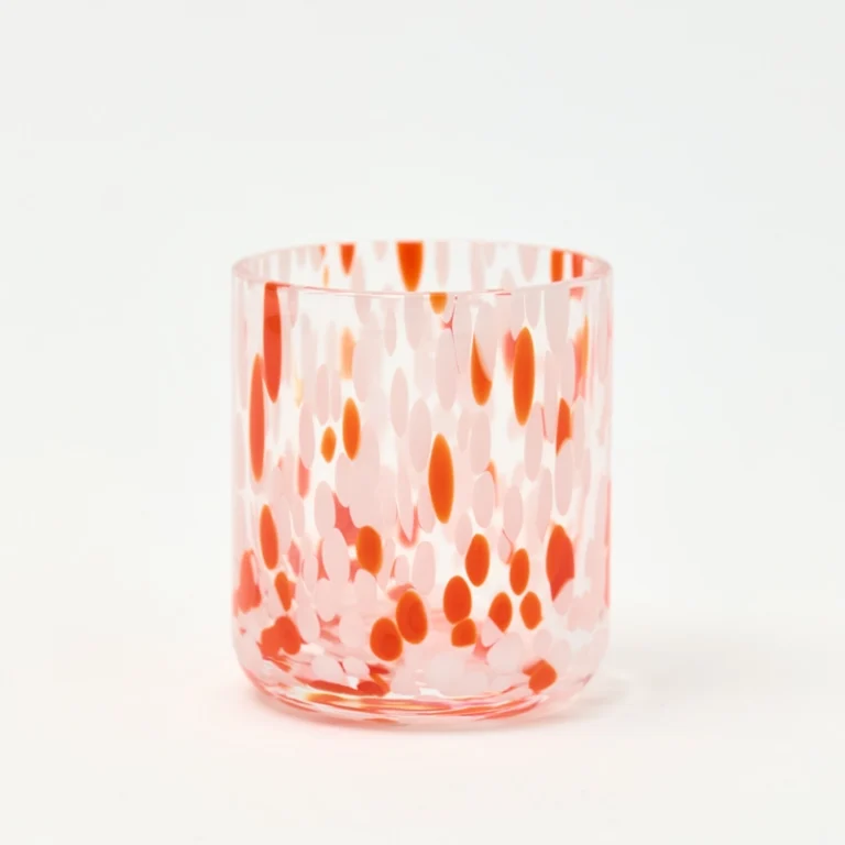 30cl Orange Confetti Candle Glass