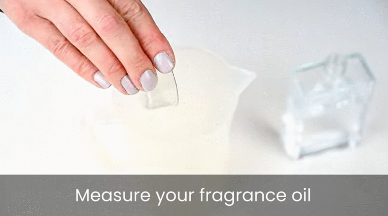 measure the fragrance oil