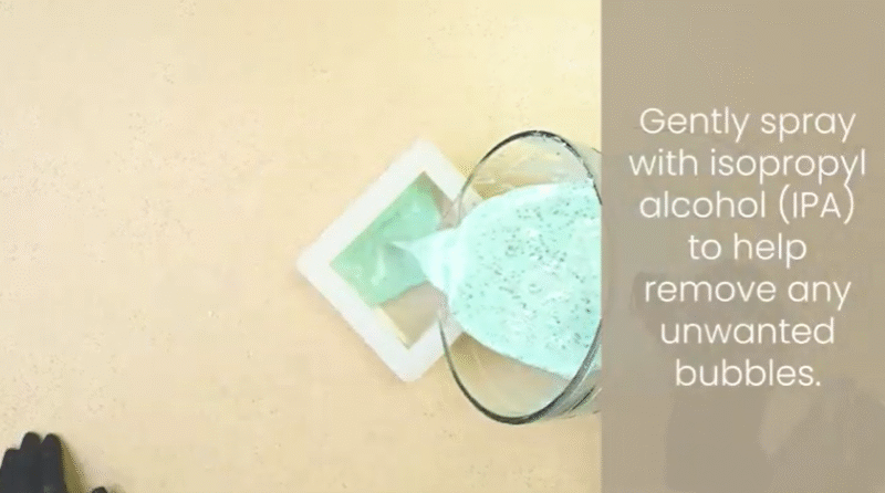 pour into mould