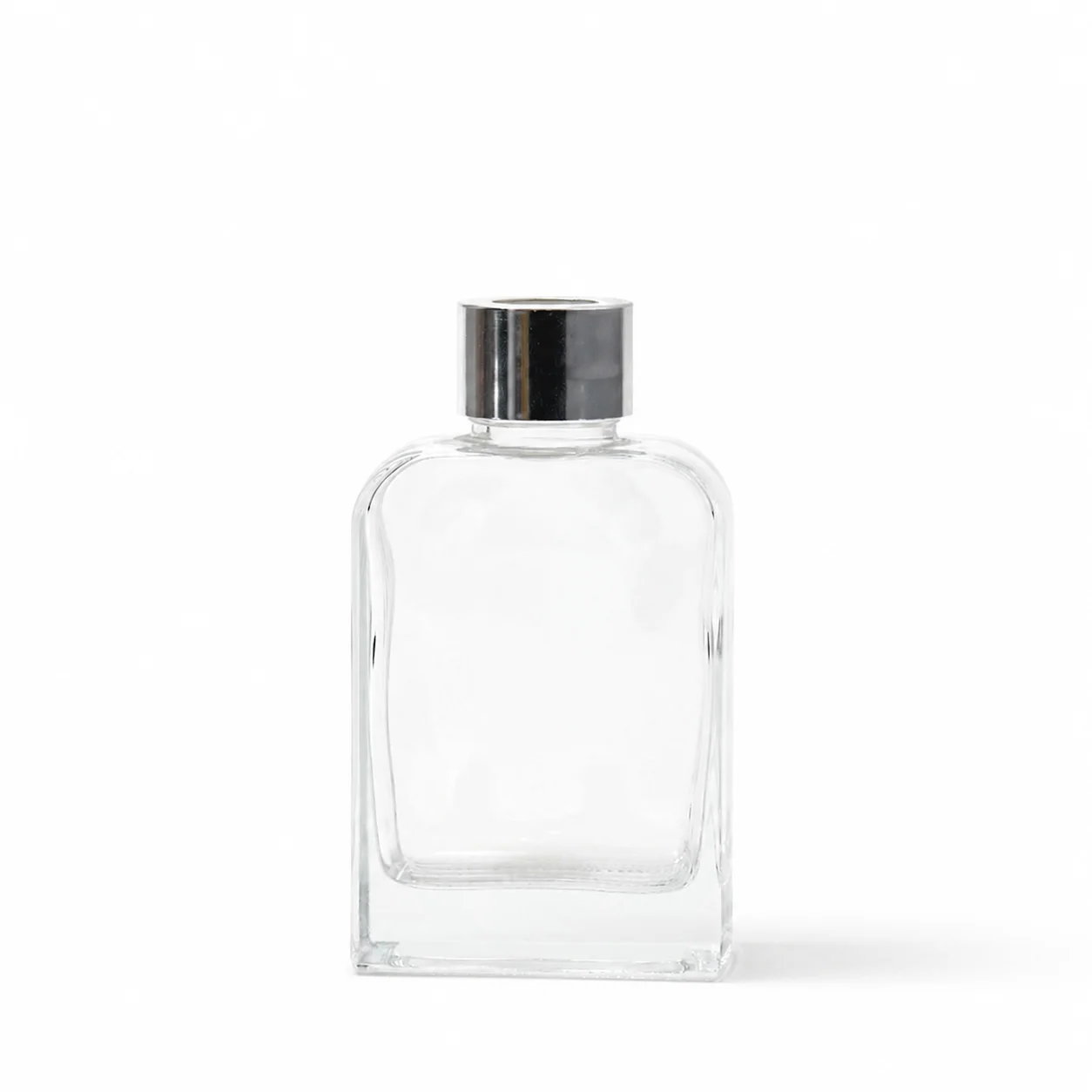 100ml Clear Short Square Curved Diffuser Bottle