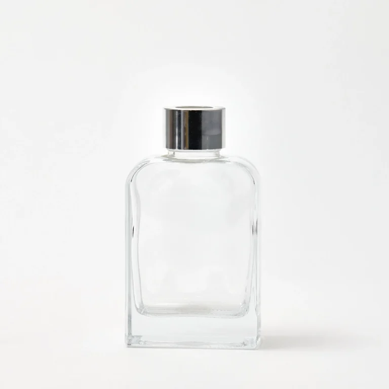 100ml Short Square Curved Clear Diffuser