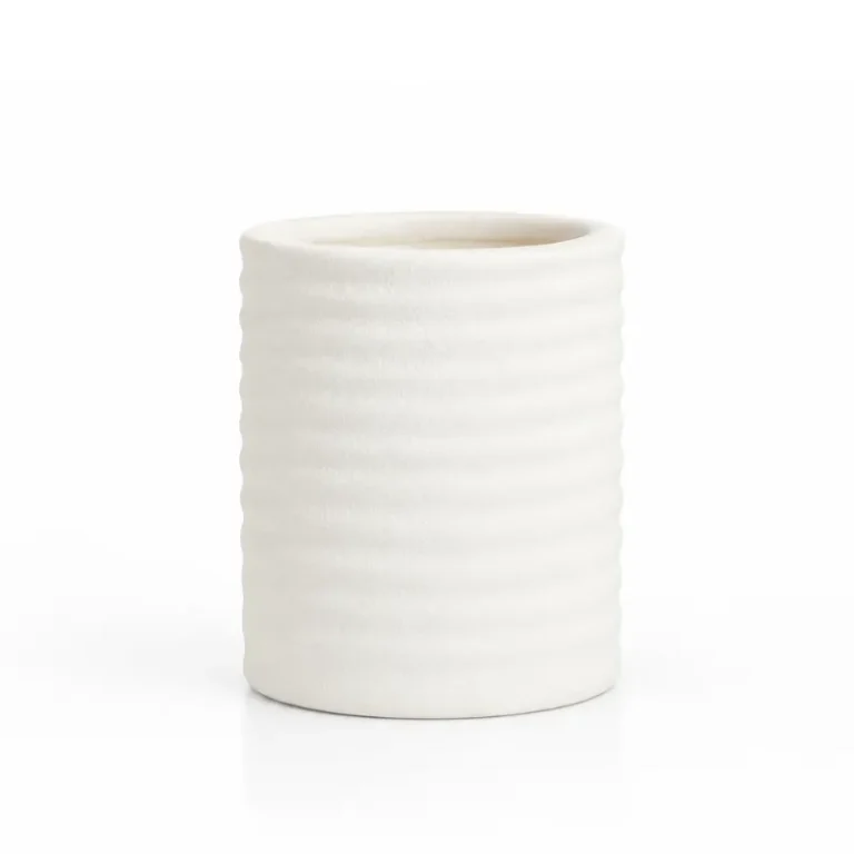 20cl Matte Ceramic Ribbed Jar