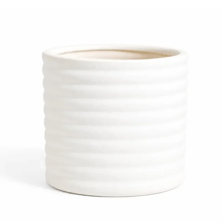 50cl Matte Ceramic Ribbed Jar