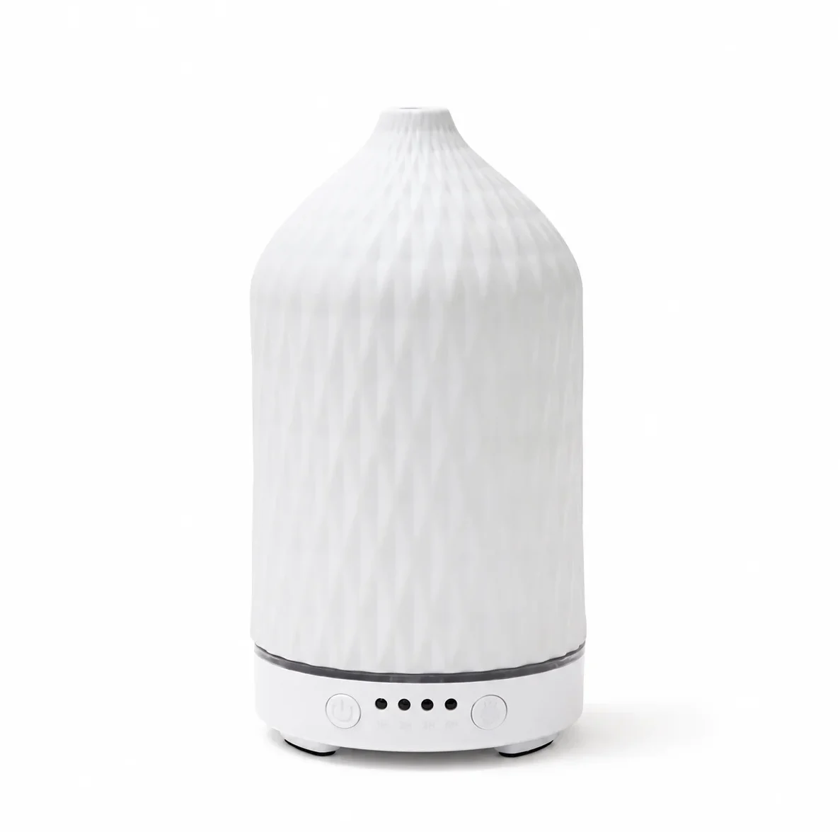 White Ceramic Ripple Electric Aroma Diffuser