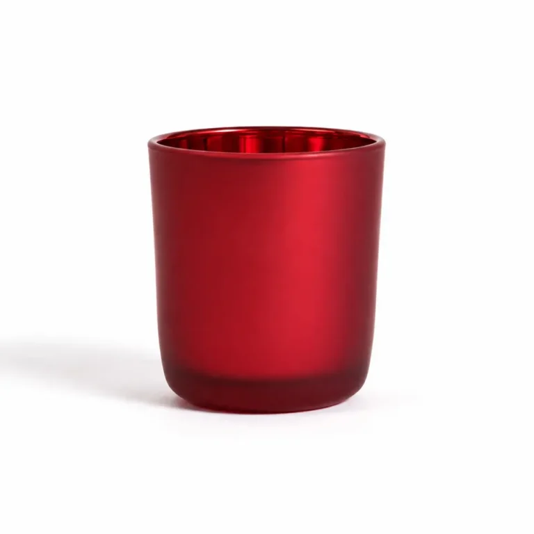 30cl Electro Red Frosted Curved Glasses