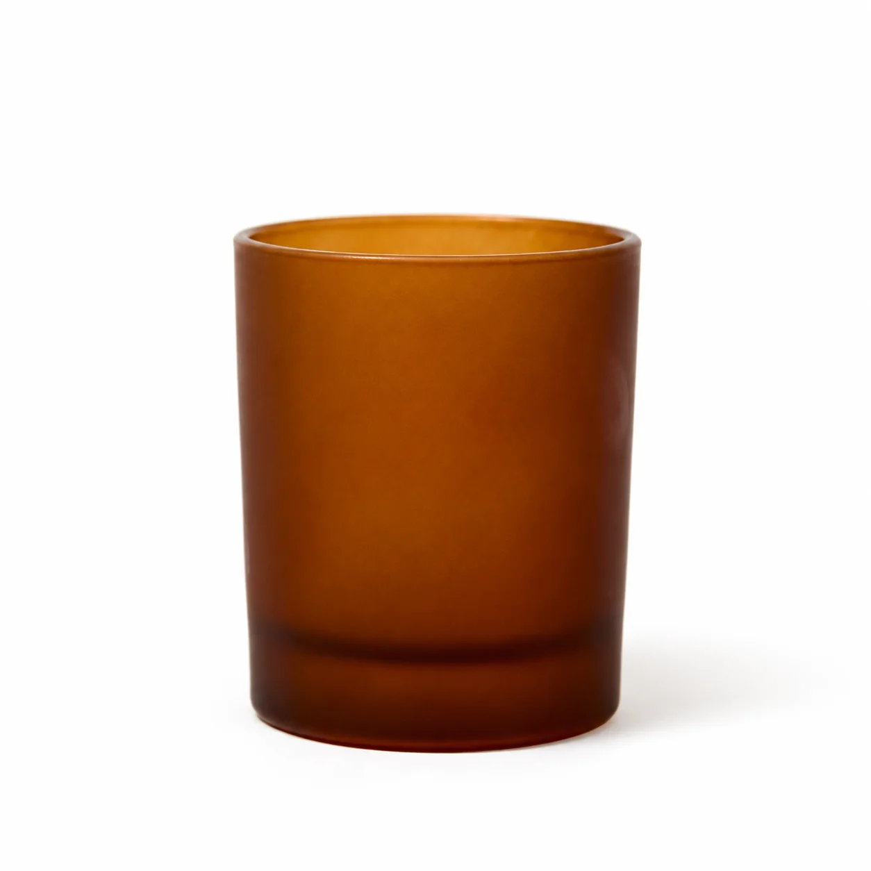 Karen 20cl Amber Frosted Candle Glass