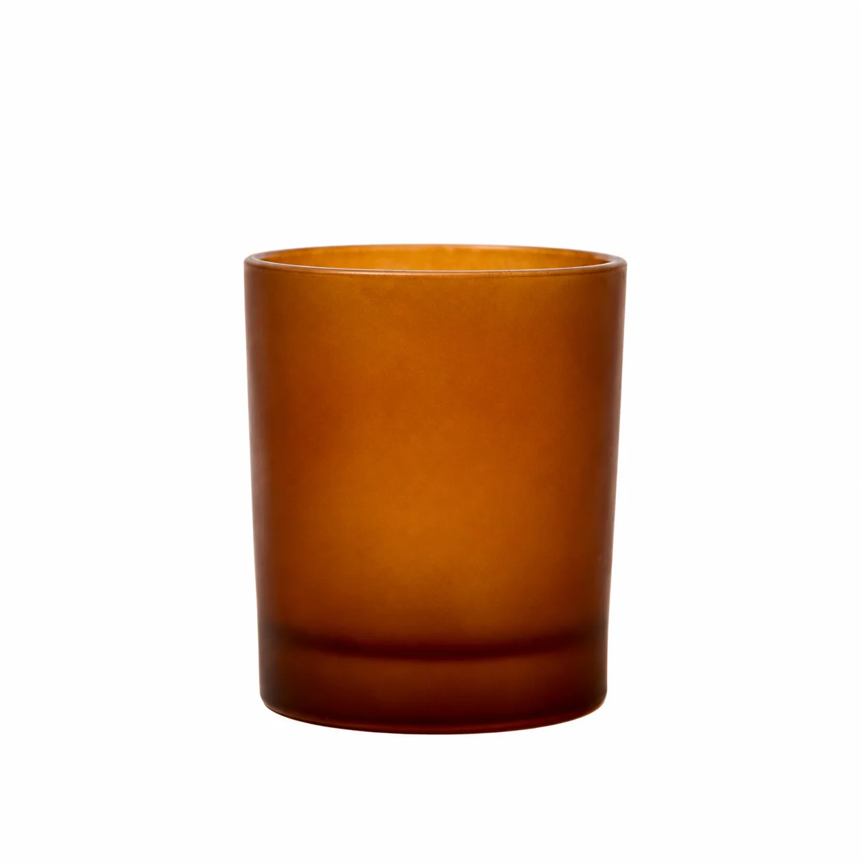 Karen 30cl Amber Frosted Candle Glass